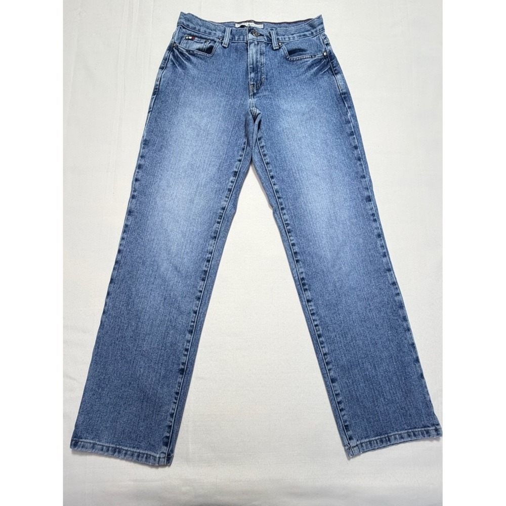 Tommy Hilfiger Boyfriend Jeans Sz 2‎ High Rise Straight Leg Normcore Casual